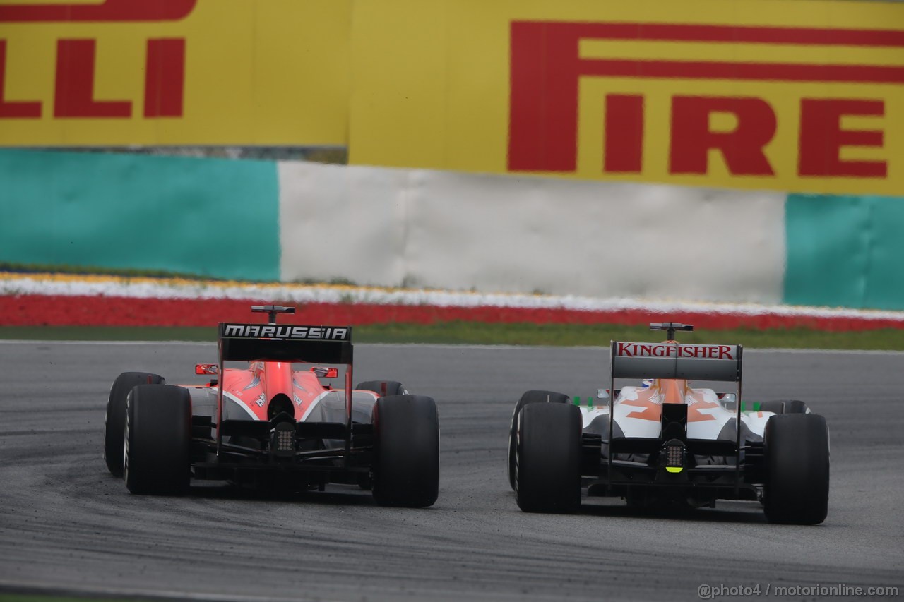 GP MALESIA, 24.03.2013- Gara, Paul di Resta (GBR) Sahara Force India F1 Team VJM06