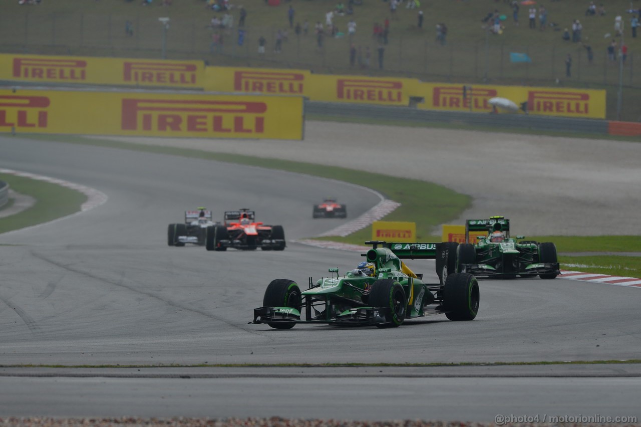 GP MALESIA, 24.03.2013- Gara, Charles Pic (FRA) Caterham F1 Team CT03