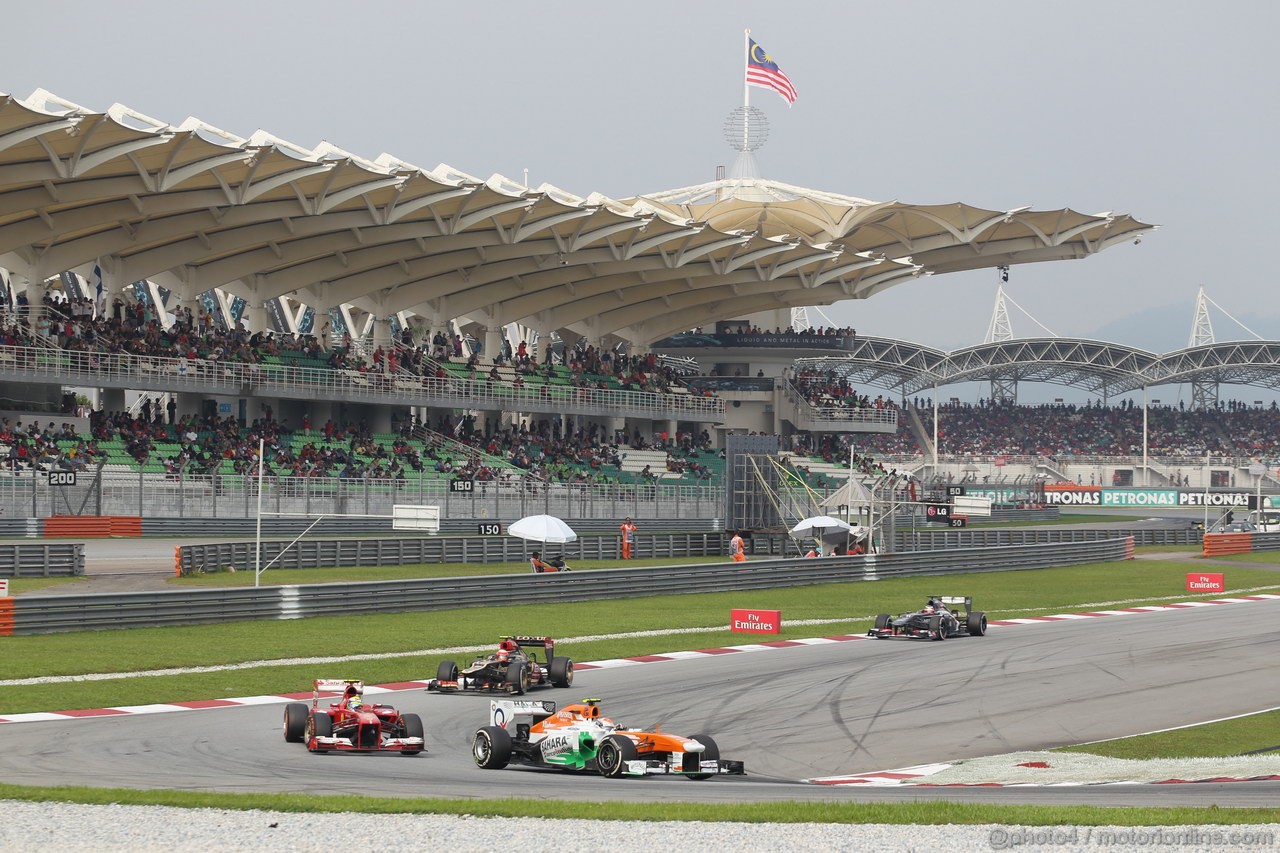 GP MALESIA, 24.03.2013- Gara, Adrian Sutil (GER), Sahara Force India F1 Team VJM06