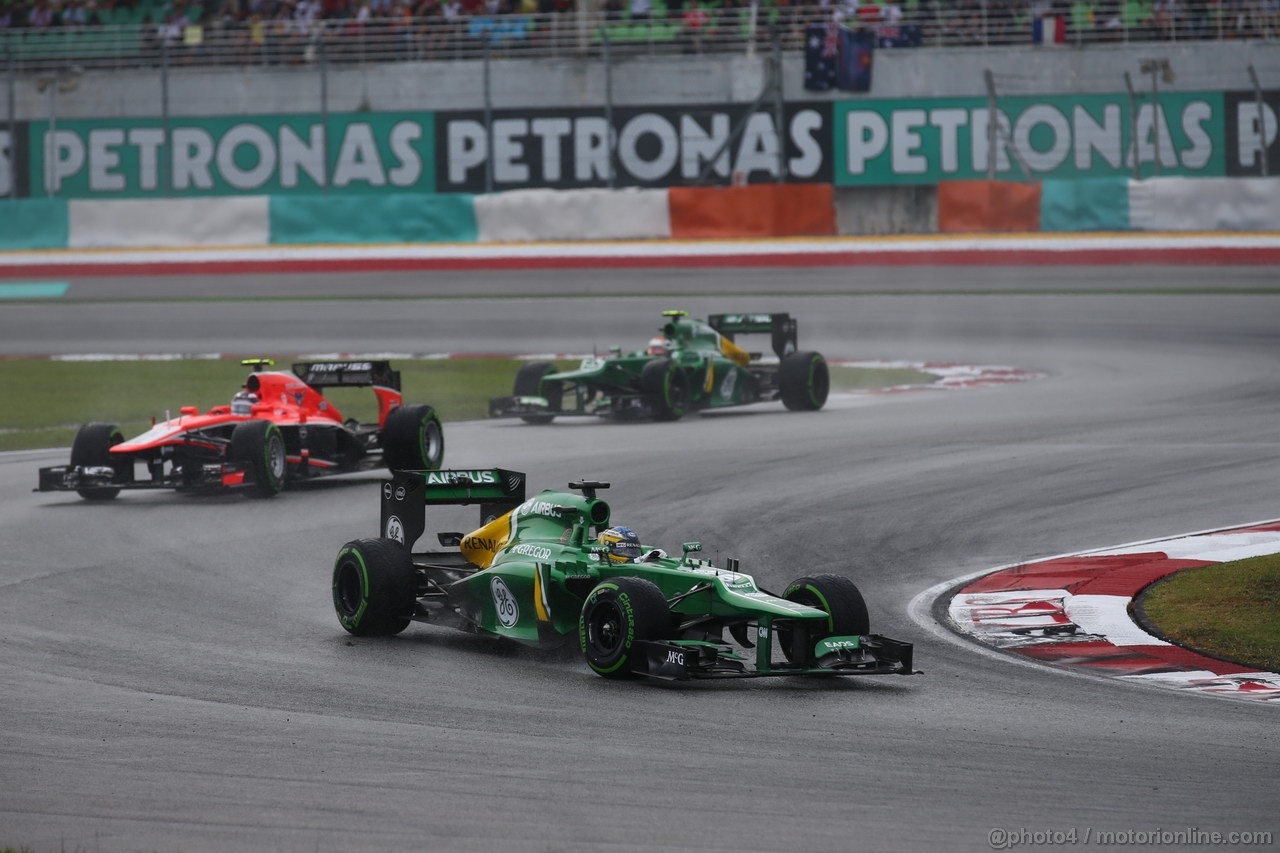 GP MALESIA, 24.03.2013- Gara, Charles Pic (FRA) Caterham F1 Team CT03