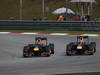 GP MALESIA, 24.03.2013- Gara, Sebastian Vettel (GER) Red Bull Racing RB9 overtaking Mark Webber (AUS) Red Bull Racing RB9 