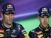 GP MALESIA, 24.03.2013- Gara, press conference;  Mark Webber (AUS) Red Bull Racing RB9 e Sebastian Vettel (GER) Red Bull Racing RB9