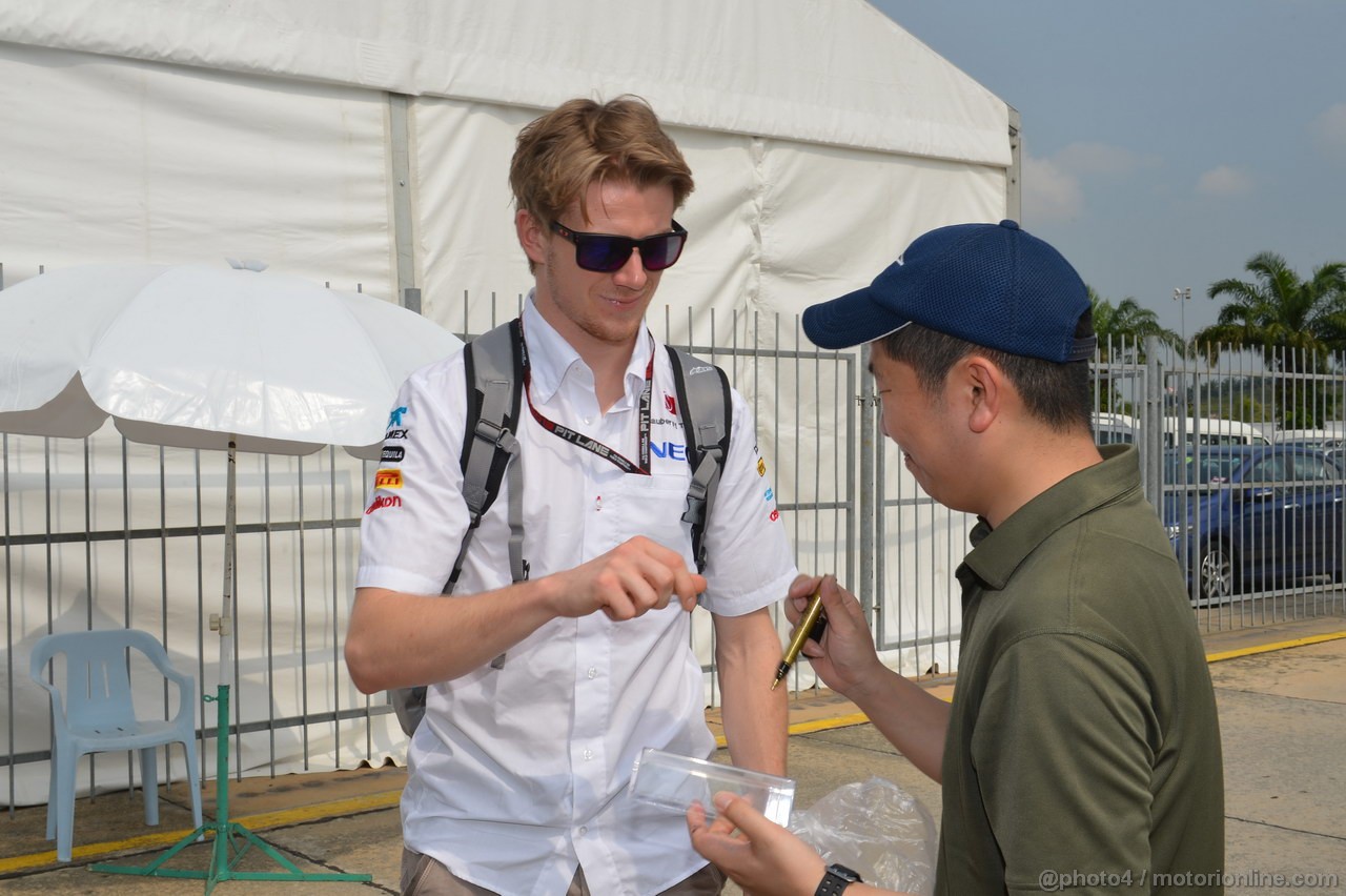 GP MALESIA, 21.03.2013- Nico Hulkenberg (GER) Sauber F1 Team C32