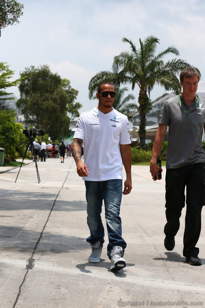 GP MALESIA, 21.03.2013- Lewis Hamilton (GBR) Mercedes AMG F1 W04