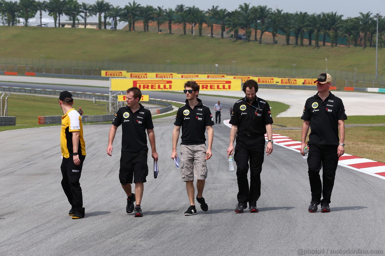GP MALESIA, 21.03.2013- Romain Grosjean (FRA) Lotus F1 Team E213