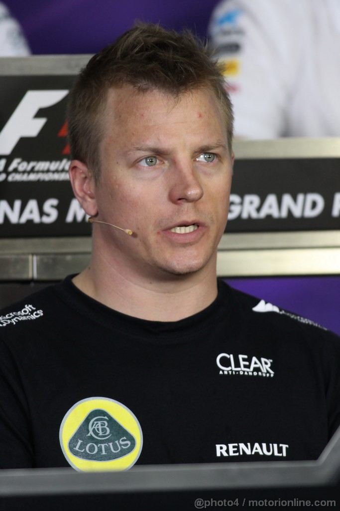 GP MALESIA, 21.03.2013- Kimi Raikkonen (FIN) Lotus F1 Team E21
