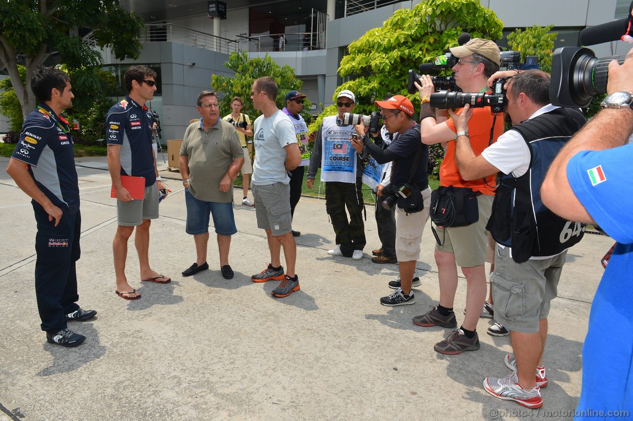 GP MALESIA, 21.03.2013- Mark Webber (AUS) Red Bull Racing RB9
