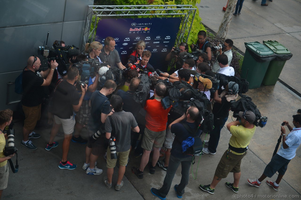 GP MALESIA, 21.03.2013- Sebastian Vettel (GER) Red Bull Racing RB9 