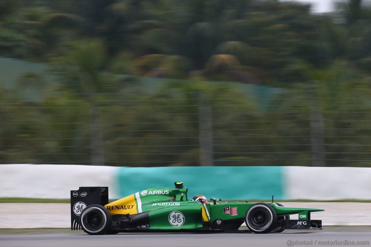 GP MALESIA, 23.03.2013 - Free practice 3, Giedo Van der Garde (NED), Caterham F1 Team CT03