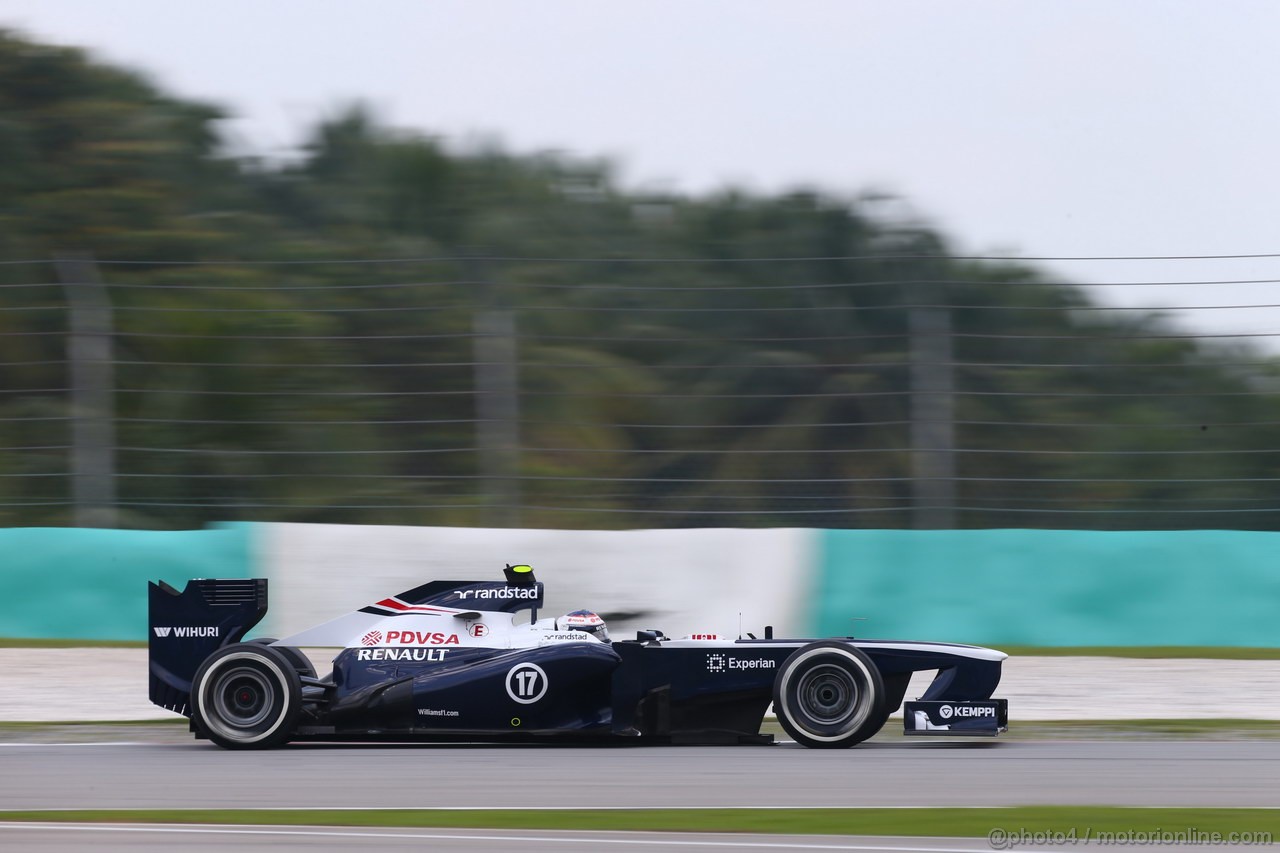 GP MALESIA, 23.03.2013 - Free practice 3, Valtteri Bottas (FIN), Williams F1 Team FW35