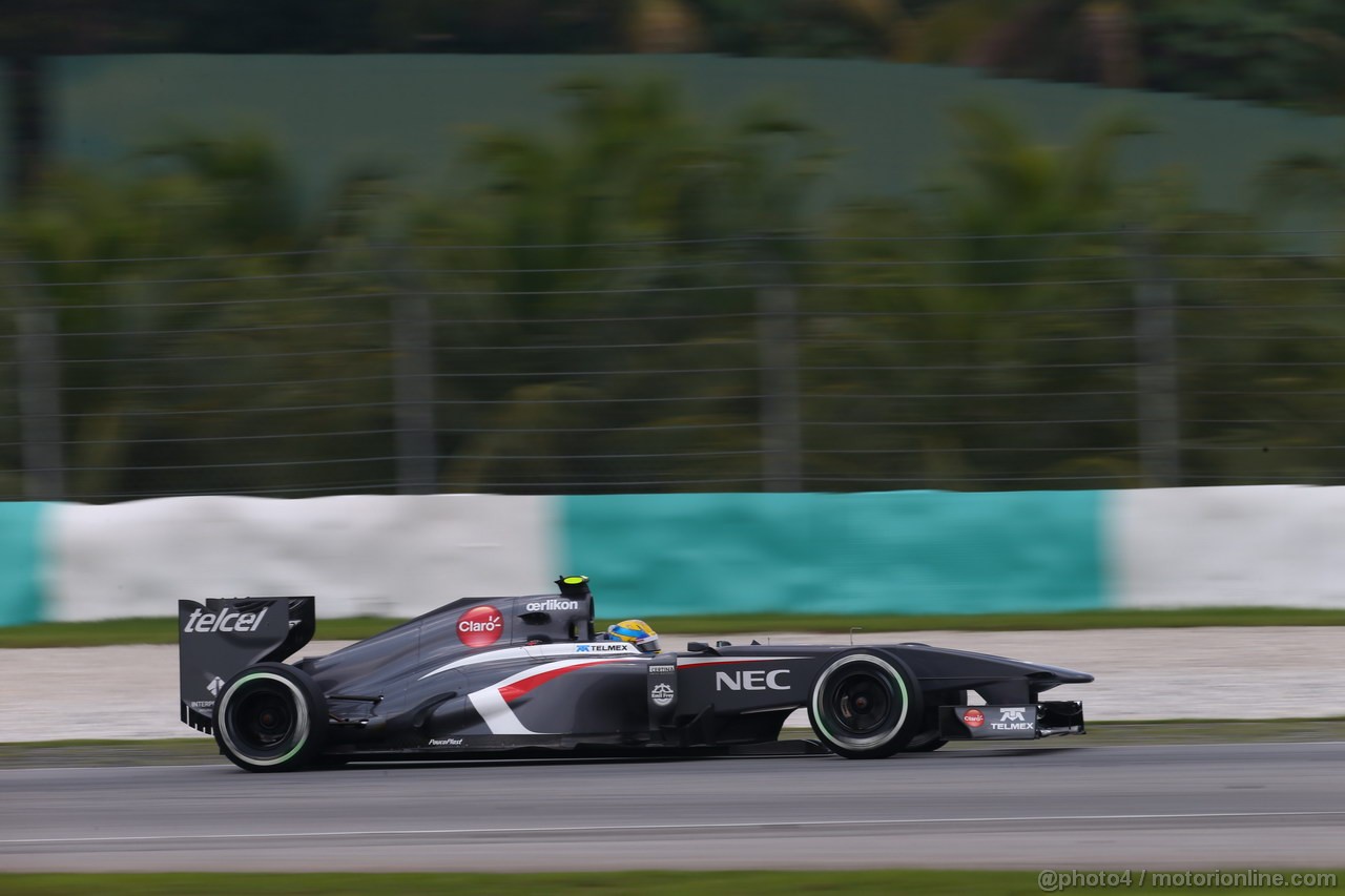 GP MALESIA, 23.03.2013 - Free practice 3, Esteban Gutierrez (MEX), Sauber F1 Team C32