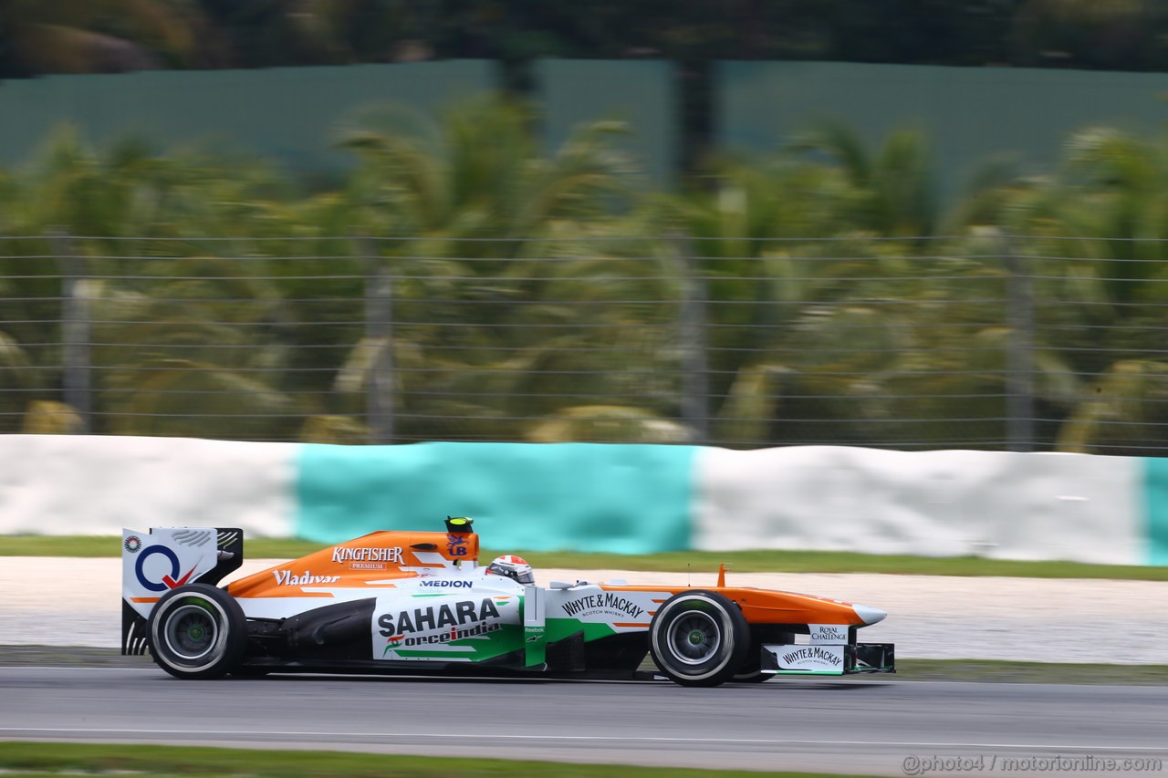 GP MALESIA, 23.03.2013 - Free practice 3, Adrian Sutil (GER), Sahara Force India F1 Team VJM06