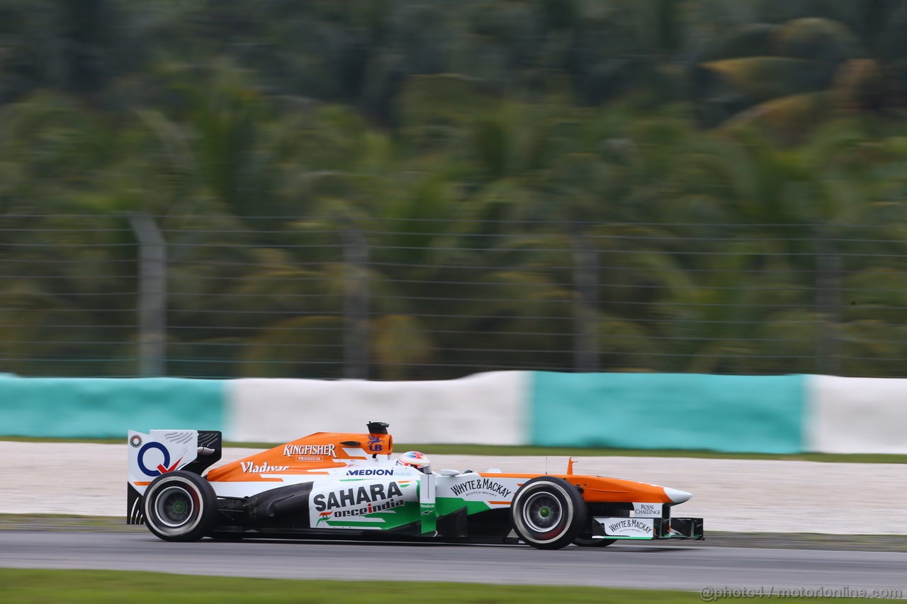 GP MALESIA, 23.03.2013 - Free practice 3, Paul di Resta (GBR) Sahara Force India F1 Team VJM06