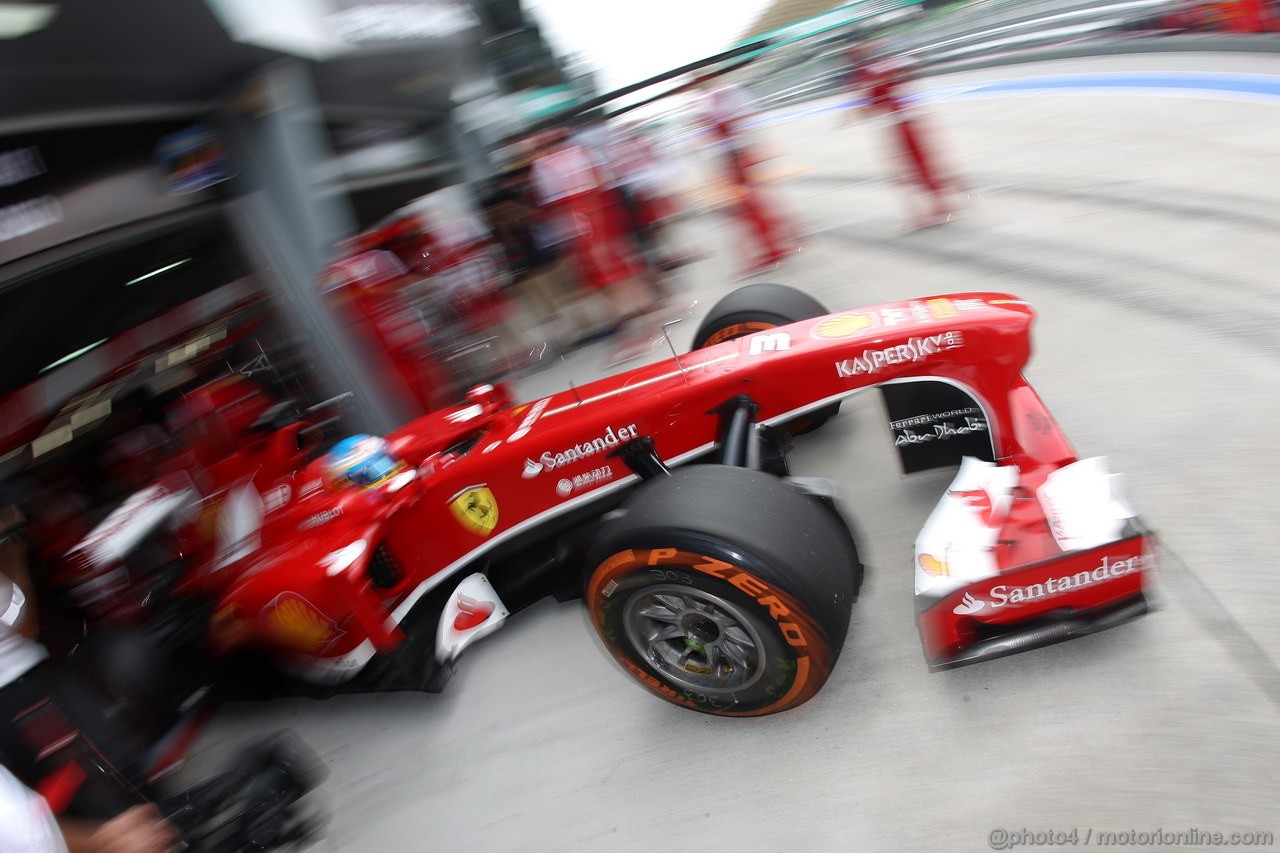 GP MALESIA, 23.03.2013 - Free practice 3, Fernando Alonso (ESP) Ferrari F138