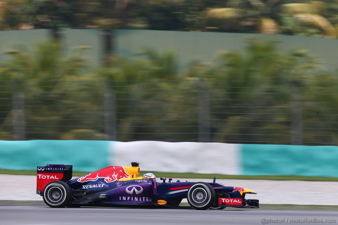 GP MALESIA, 23.03.2013 - Free practice 3, Sebastian Vettel (GER) Red Bull Racing RB9