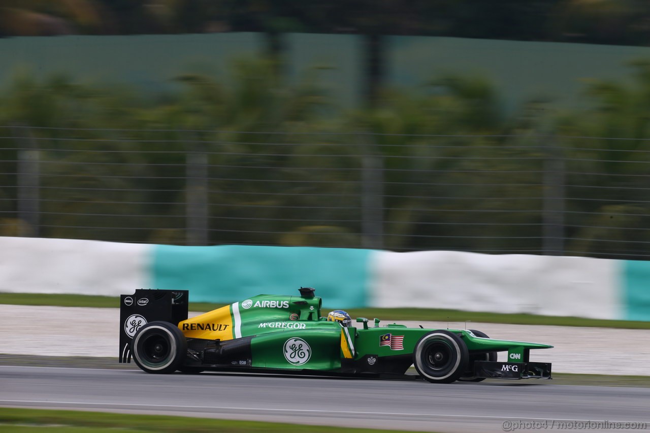 GP MALESIA, 23.03.2013 - Free practice 3, Charles Pic (FRA) Caterham F1 Team CT03