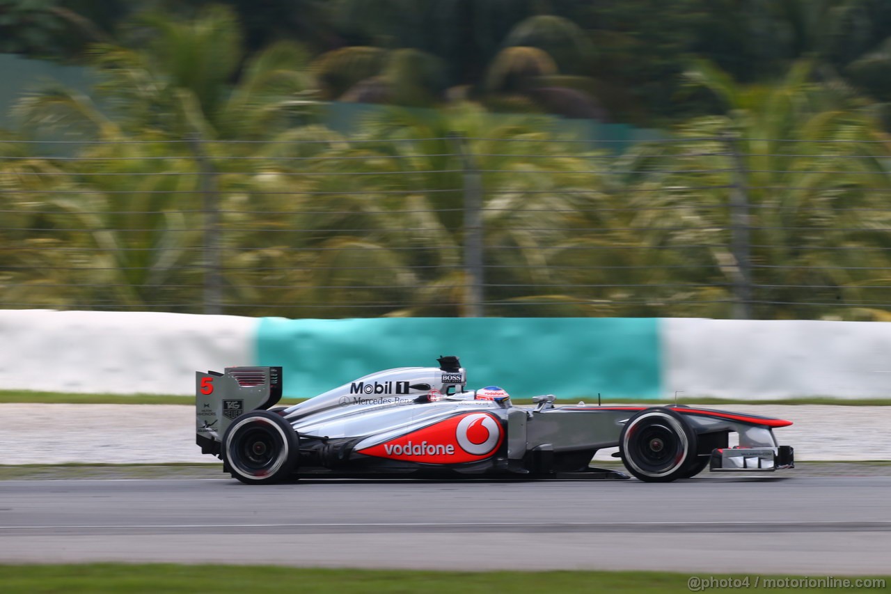 GP MALESIA, 23.03.2013 - Free practice 3, Jenson Button (GBR) McLaren Mercedes MP4-28