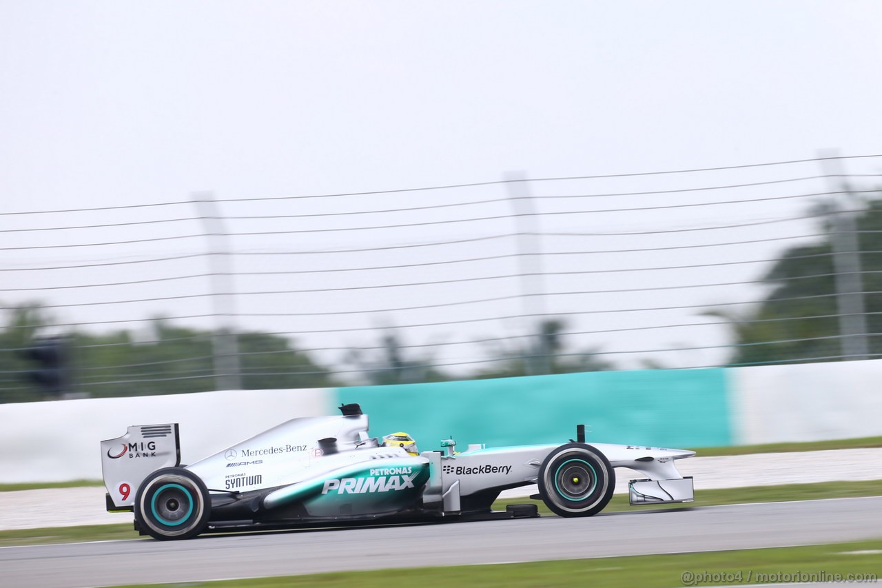 GP MALESIA, 23.03.2013 - Free practice 3, Nico Rosberg (GER) Mercedes AMG F1 W04