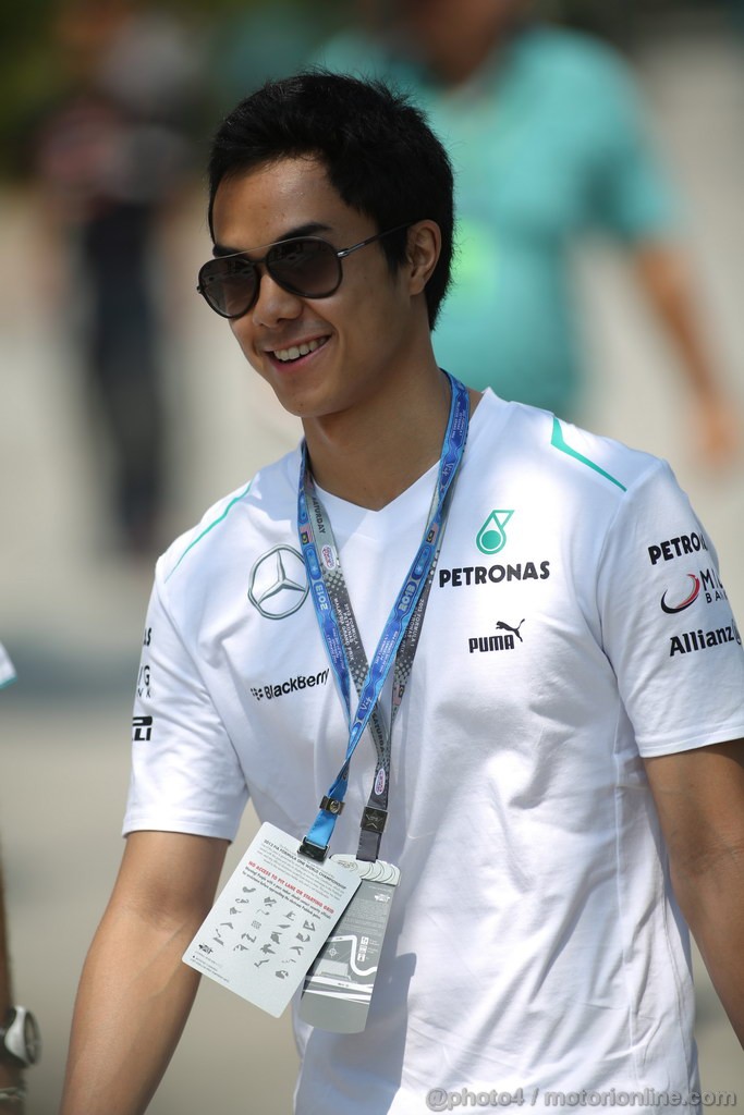 GP MALESIA, 23.03.2013 -  
Caption: Jazeman Jaafar (MAL) Mercedes AMG F1 
 