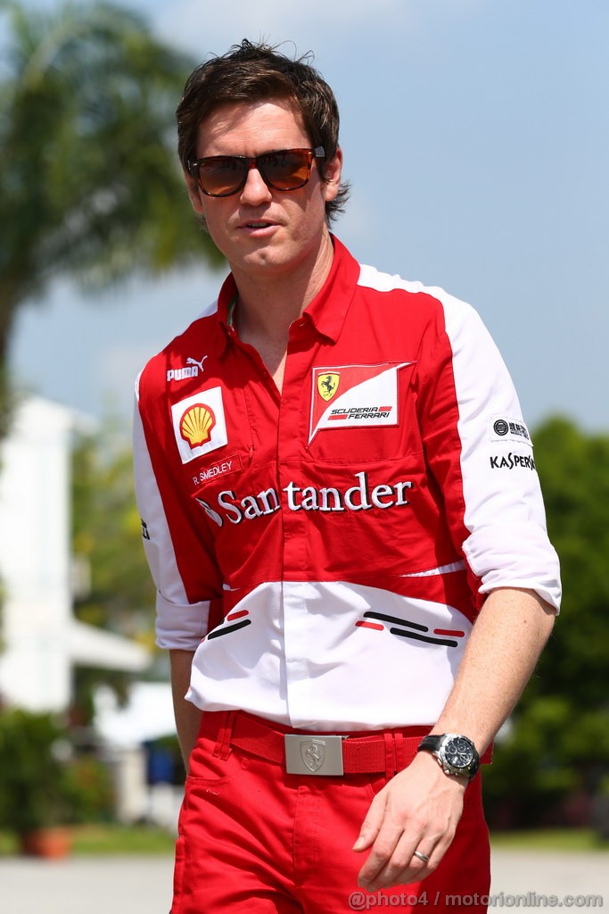 GP MALESIA, 23.03.2013 - Rob Smedley (GBR) Ferrari Gara Engineer