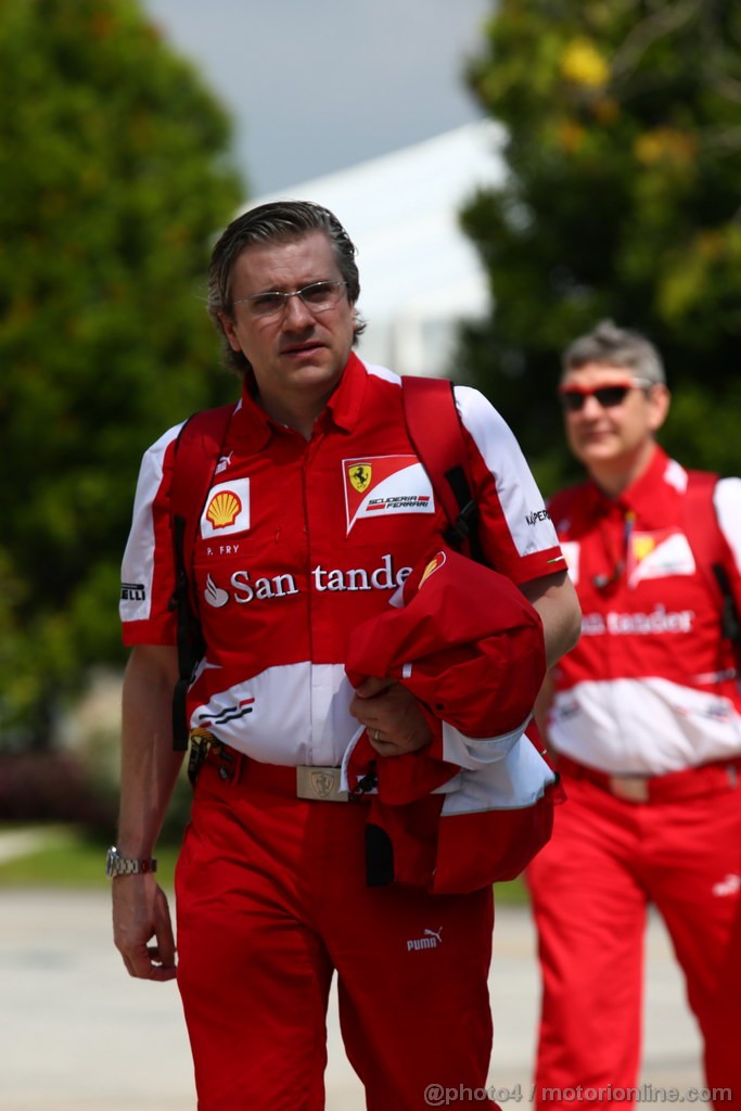 GP MALESIA, 23.03.2013 - Pat Fry (GBR), Technical Director (Chassis), Ferrari