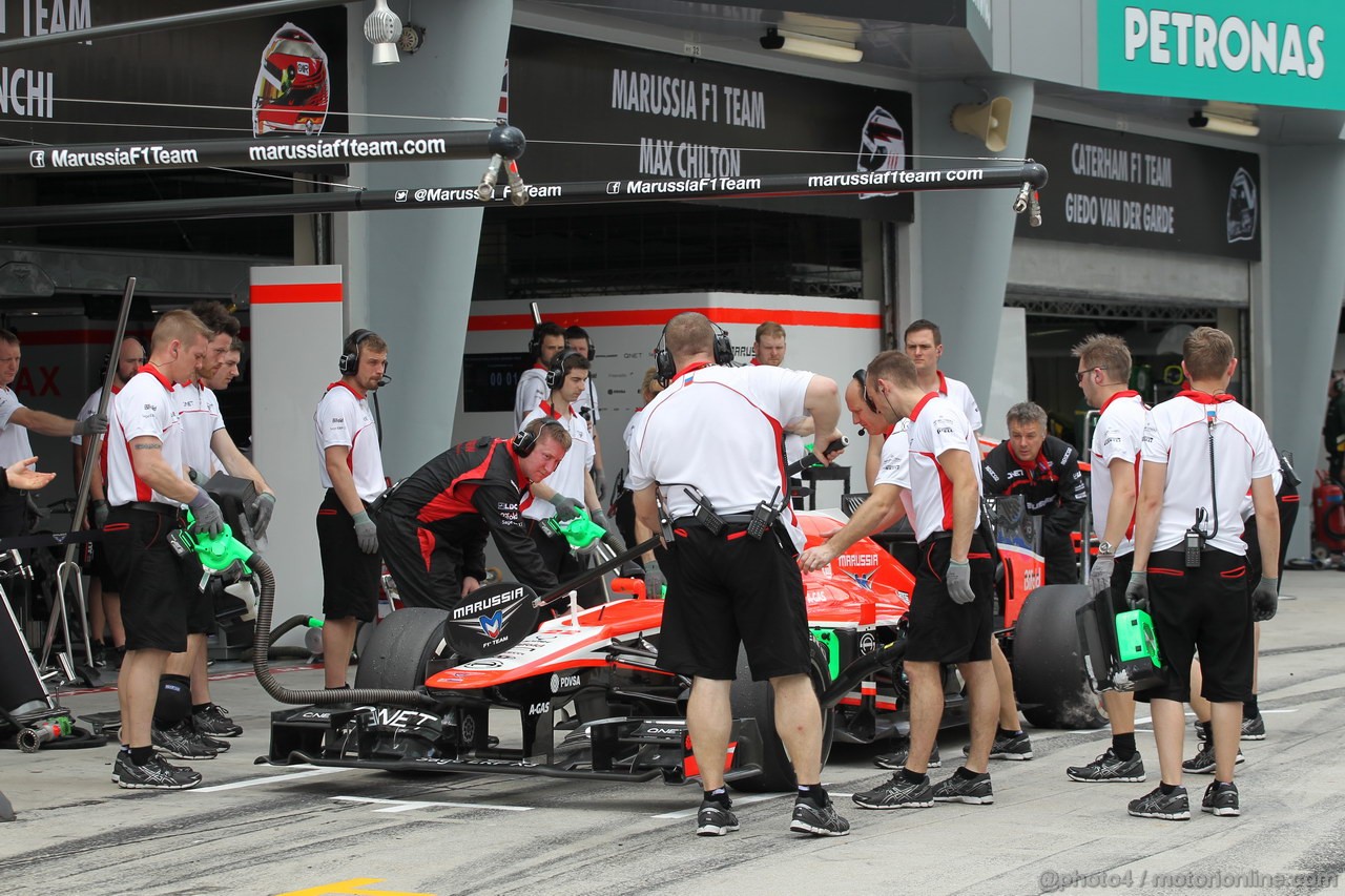 GP MALESIA, 23.03.2013 - Free practice 3, Jules Bianchi (FRA) Marussia F1 Team MR02