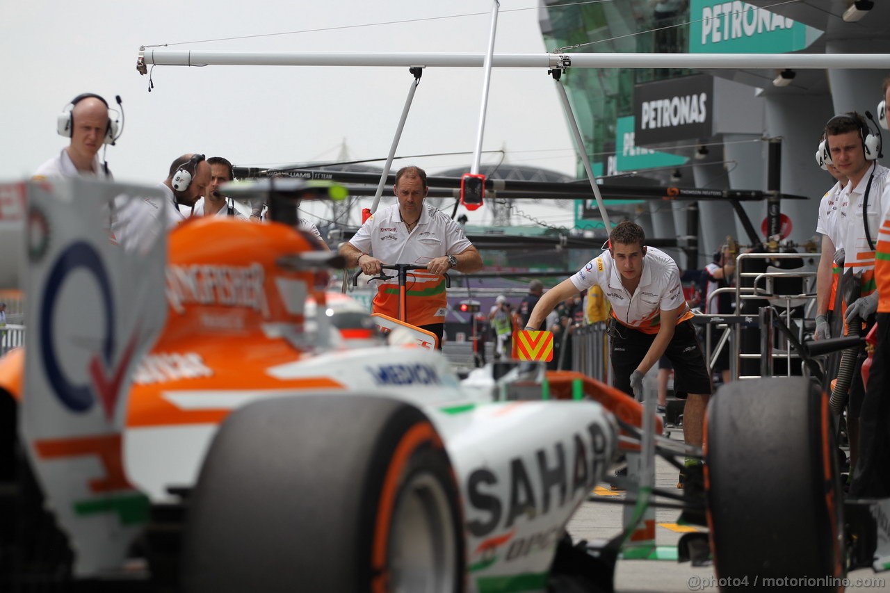 GP MALESIA, 23.03.2013 - Free practice 3, Adrian Sutil (GER), Sahara Force India F1 Team VJM06