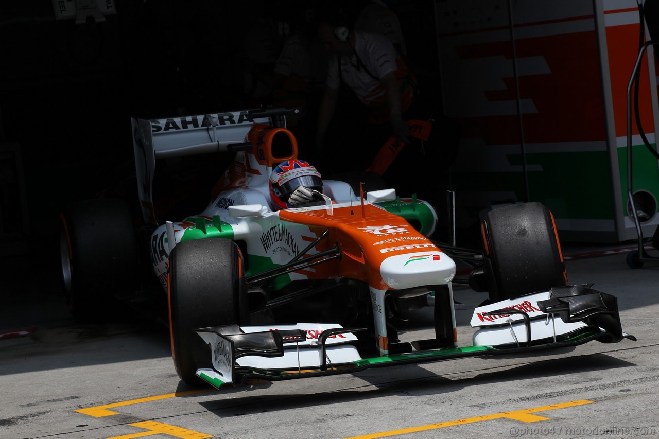 GP MALESIA, 23.03.2013 - Free practice 3, Paul di Resta (GBR) Sahara Force India F1 Team VJM06