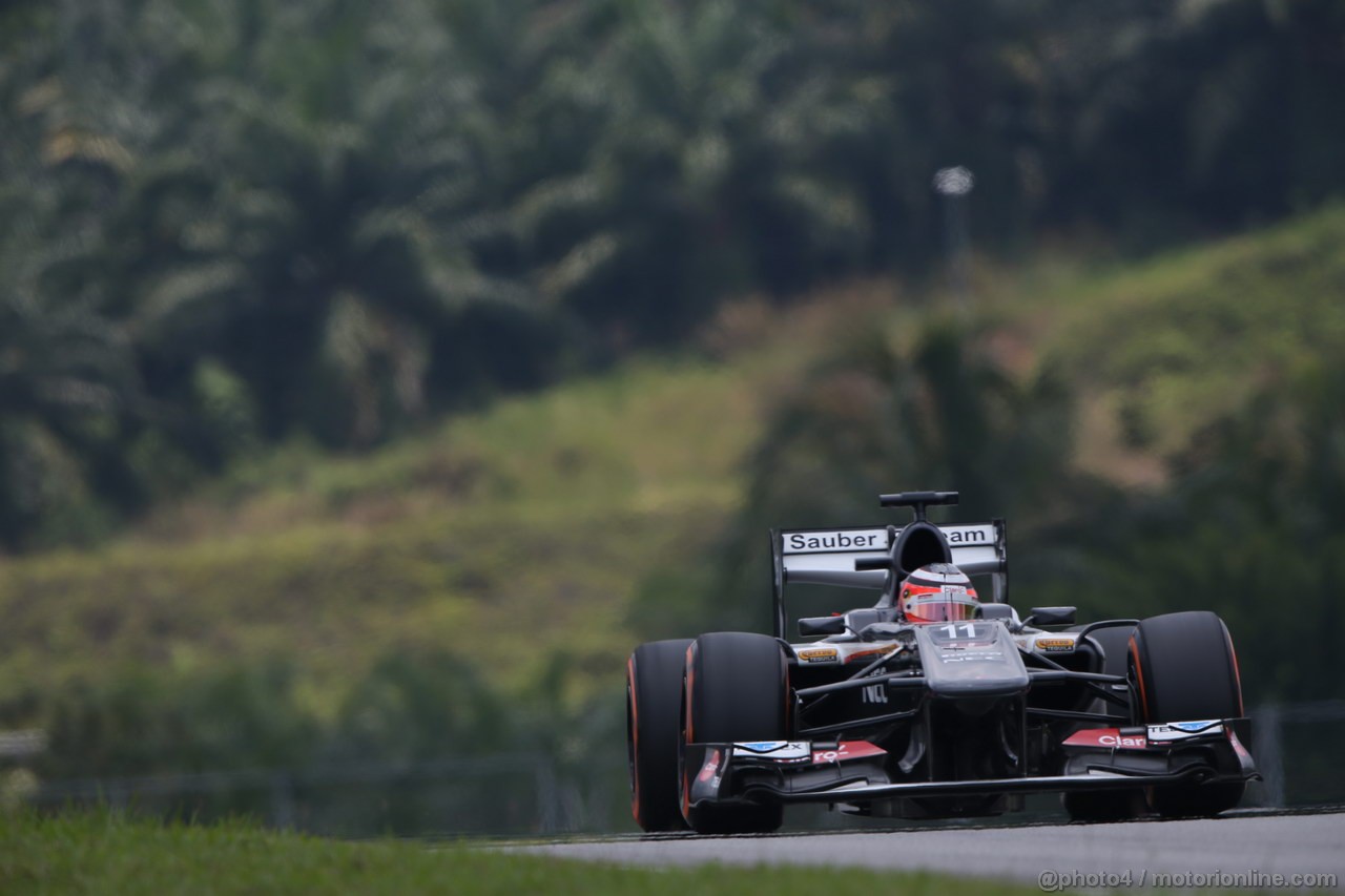 GP MALESIA, 23.03.2013 - Free practice 3, Nico Hulkenberg (GER) Sauber F1 Team C32