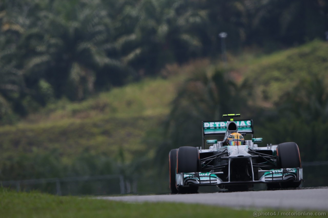 GP MALESIA, 23.03.2013 - Free practice 3, Lewis Hamilton (GBR) Mercedes AMG F1 W04