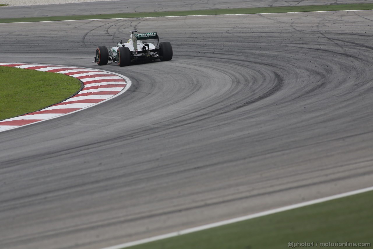 GP MALESIA, 23.03.2013 - Free practice 3, Nico Rosberg (GER) Mercedes AMG F1 W04