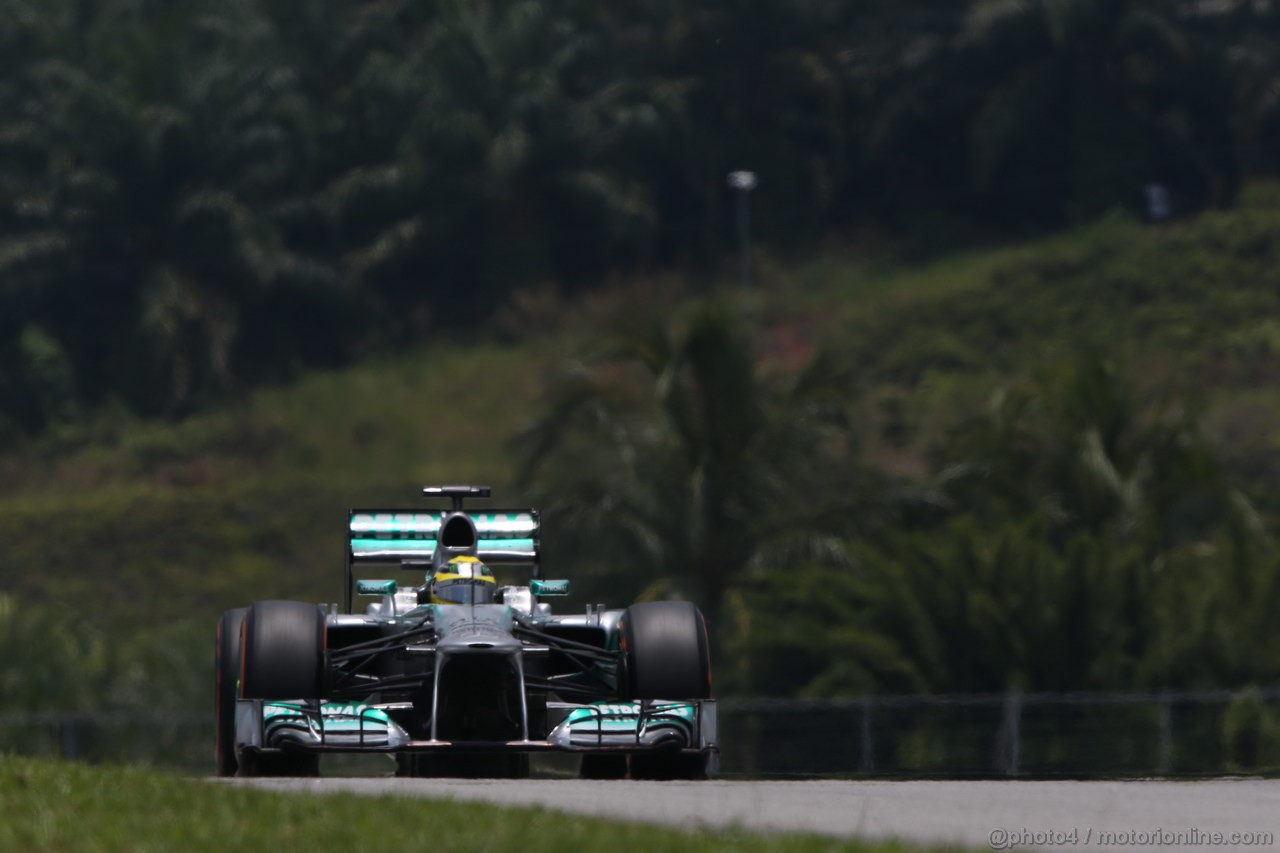 GP MALESIA, 23.03.2013 - Free practice 3, Nico Rosberg (GER) Mercedes AMG F1 W04