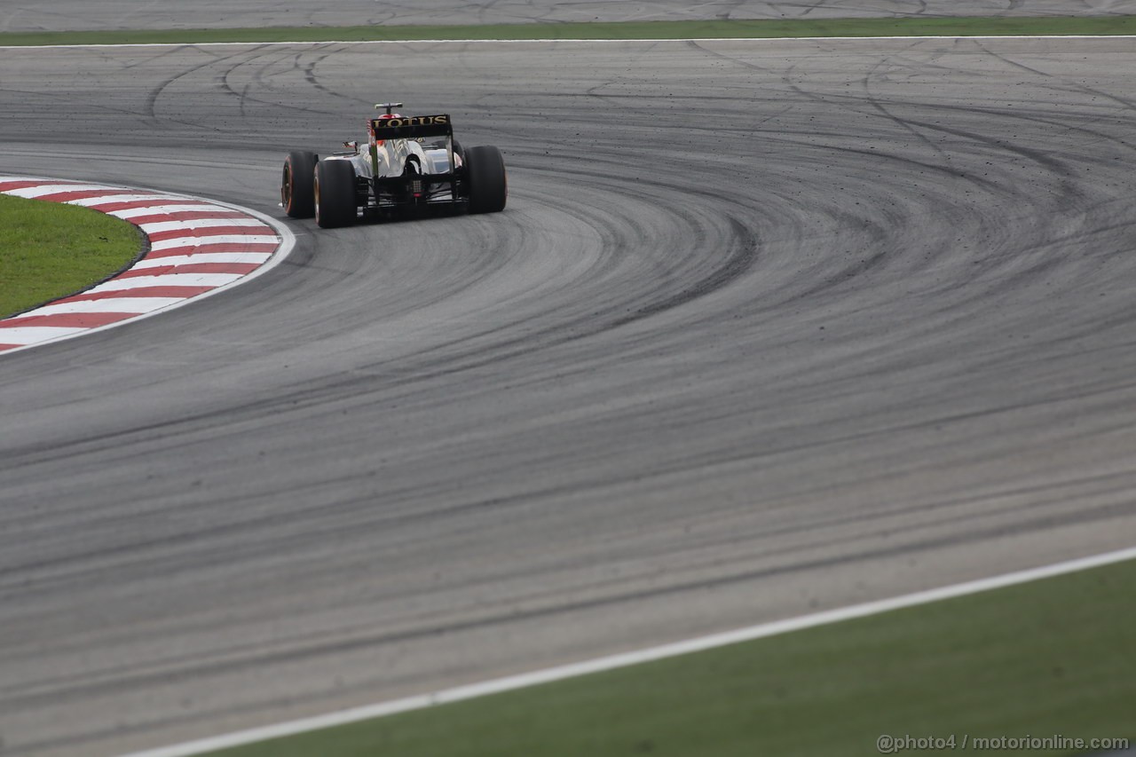 GP MALESIA, 23.03.2013 - Free practice 3, Romain Grosjean (FRA) Lotus F1 Team E213