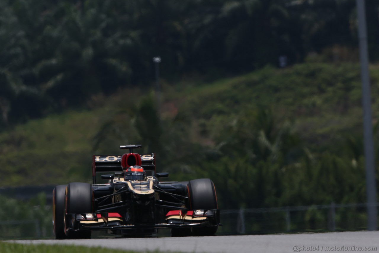 GP MALESIA, 23.03.2013 - Free practice 3, Kimi Raikkonen (FIN) Lotus F1 Team E21