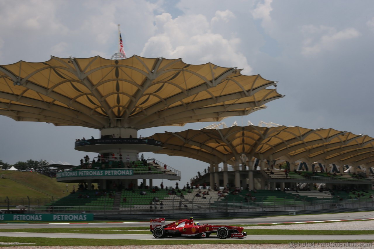 GP MALESIA, 23.03.2013 - Free practice 3, Felipe Massa (BRA) Ferrari F138