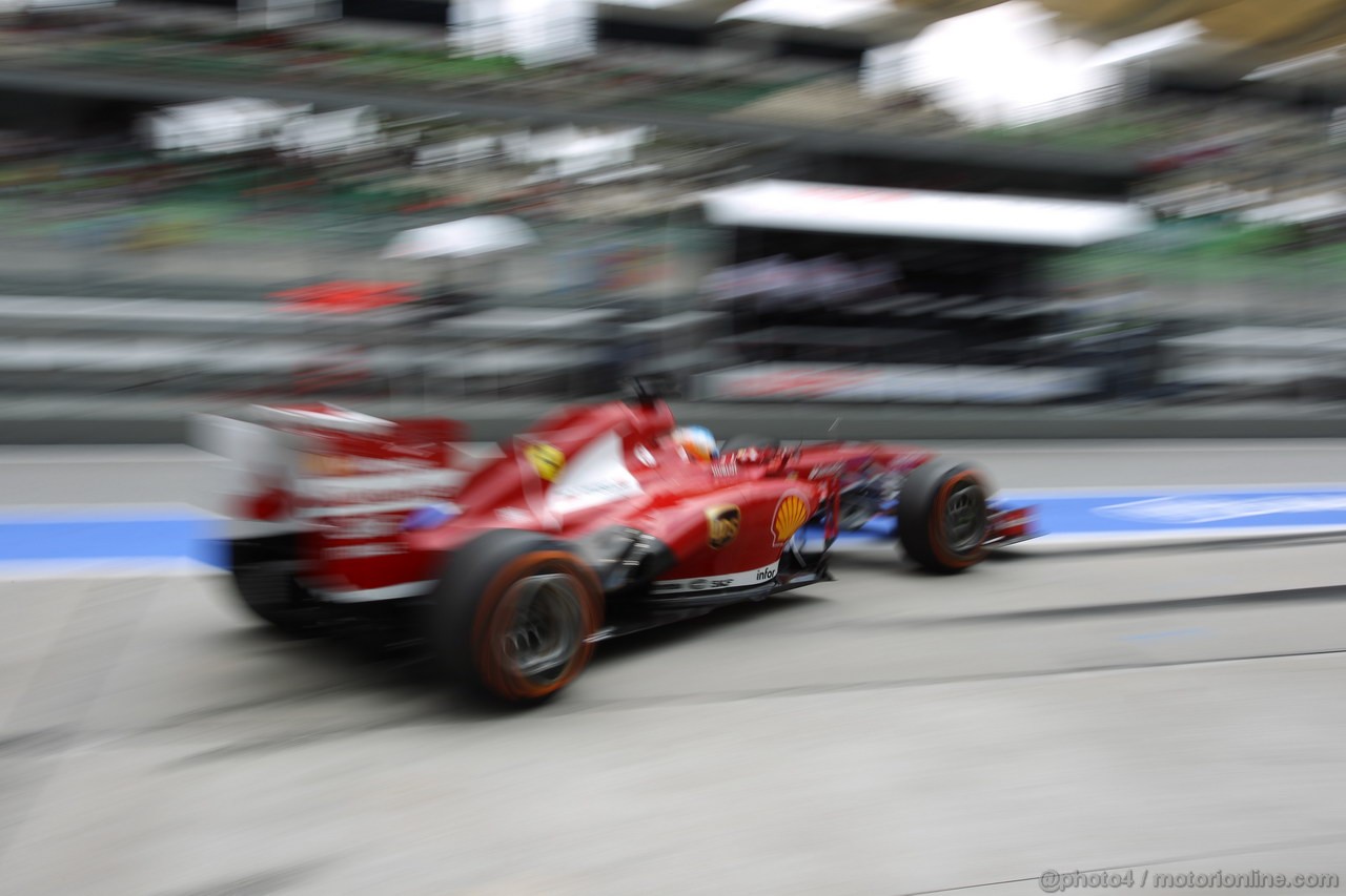 GP MALESIA, 23.03.2013 - Free practice 3, Fernando Alonso (ESP) Ferrari F138 