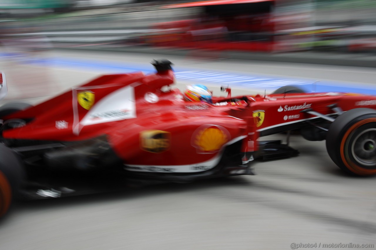 GP MALESIA, 23.03.2013 - Free practice 3, Fernando Alonso (ESP) Ferrari F138 