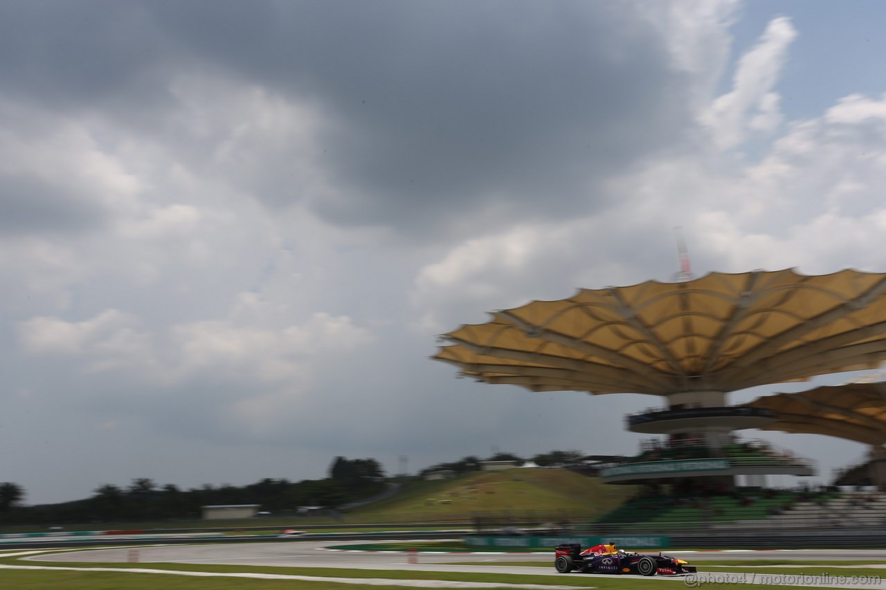 GP MALESIA, 23.03.2013 - Free practice 3, Sebastian Vettel (GER) Red Bull Racing RB9