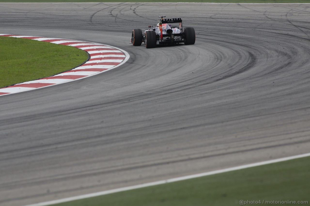 GP MALESIA, 23.03.2013 - Free practice 3, Sebastian Vettel (GER) Red Bull Racing RB9