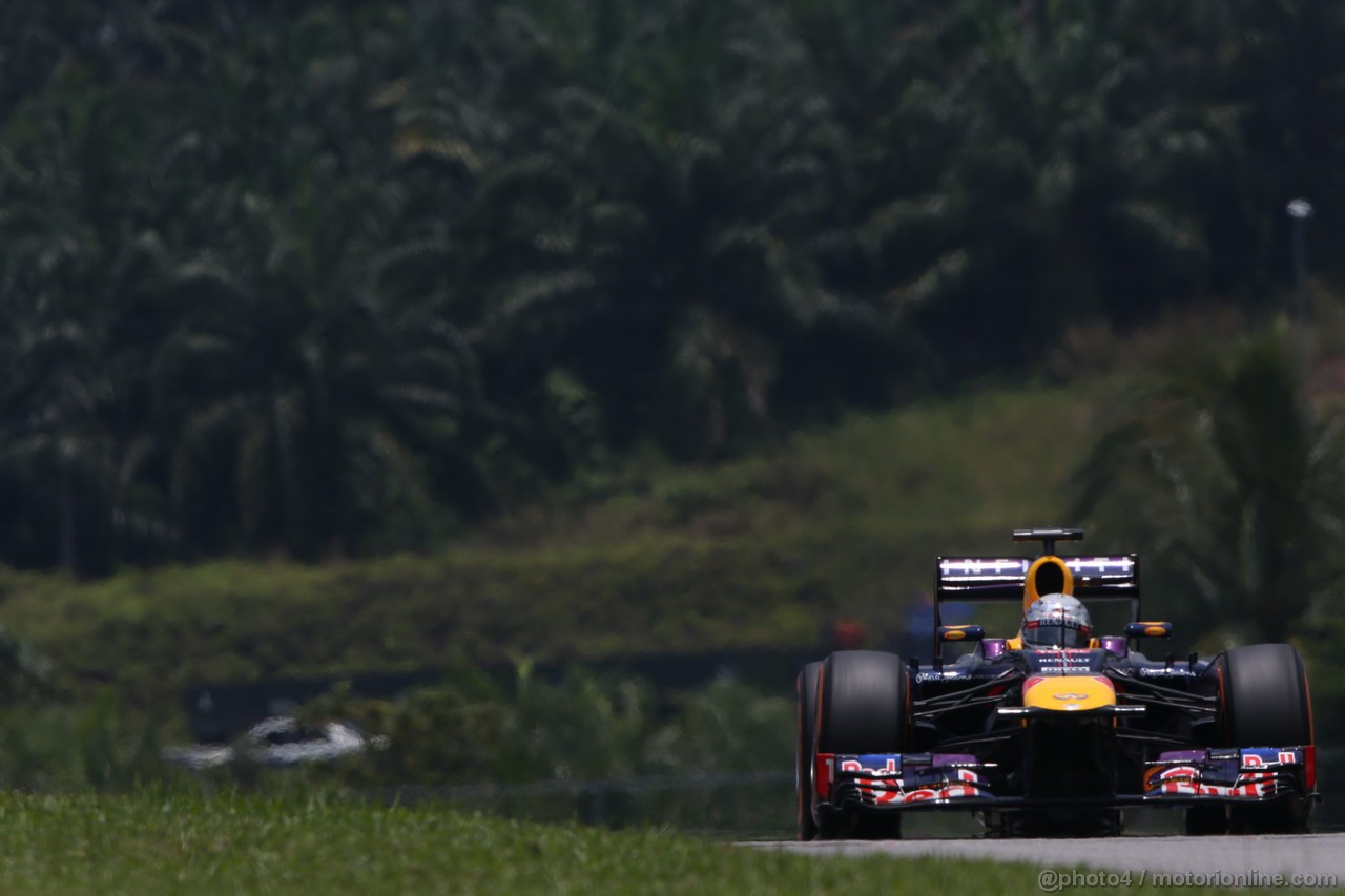 GP MALESIA, 23.03.2013 - Free practice 3, Sebastian Vettel (GER) Red Bull Racing RB9