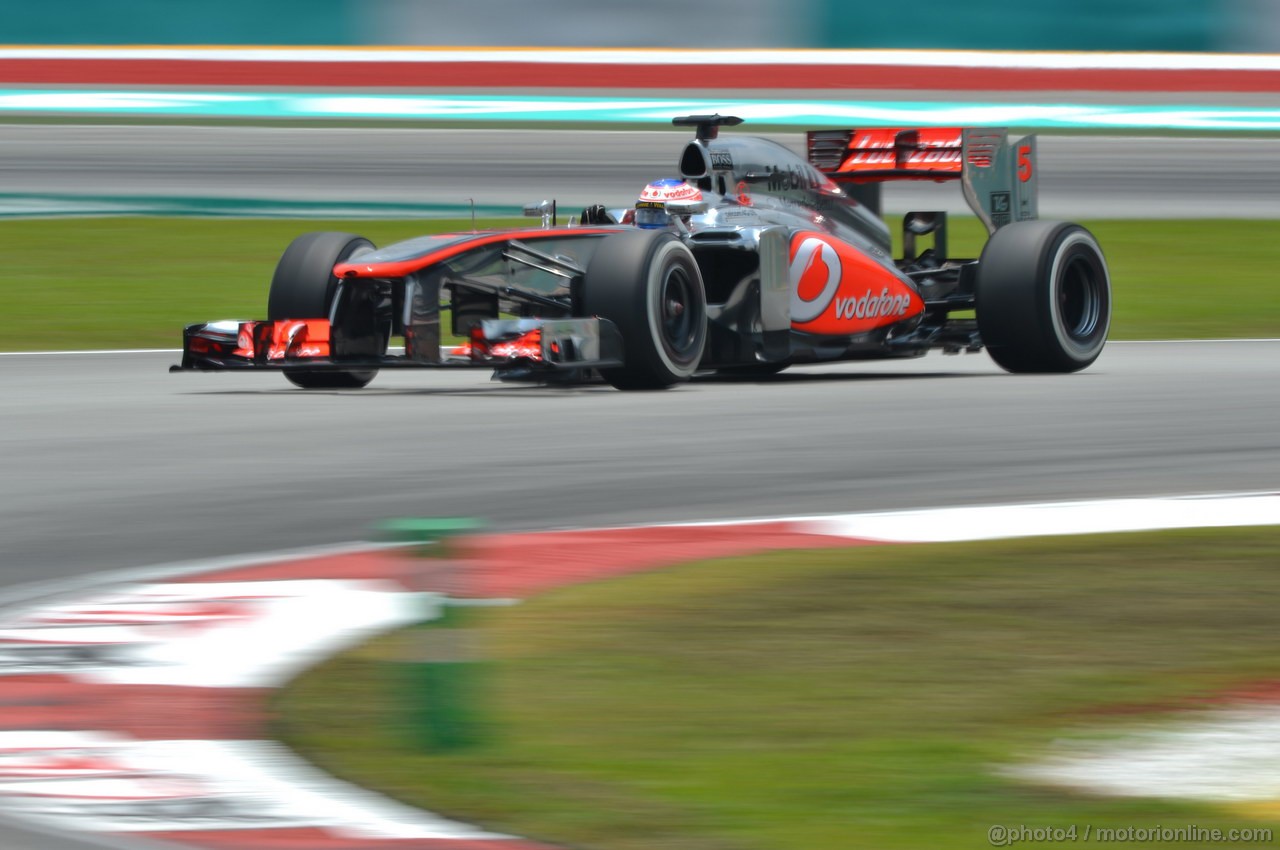 GP MALESIA, 23.03.2013, Free practice 3, Jenson Button (GBR) McLaren Mercedes MP4-28 