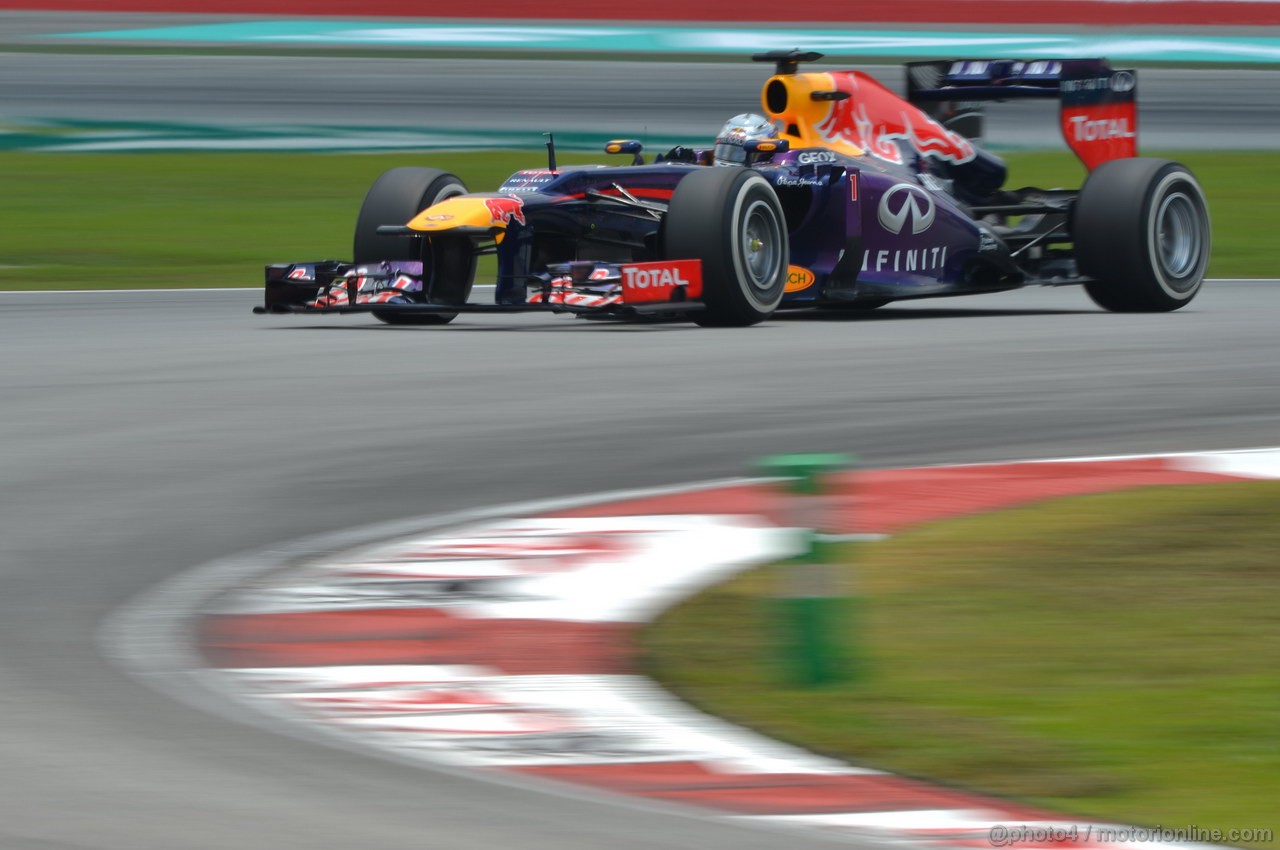 GP MALESIA, 23.03.2013, Free practice 3, Sebastian Vettel (GER) Red Bull Racing RB9