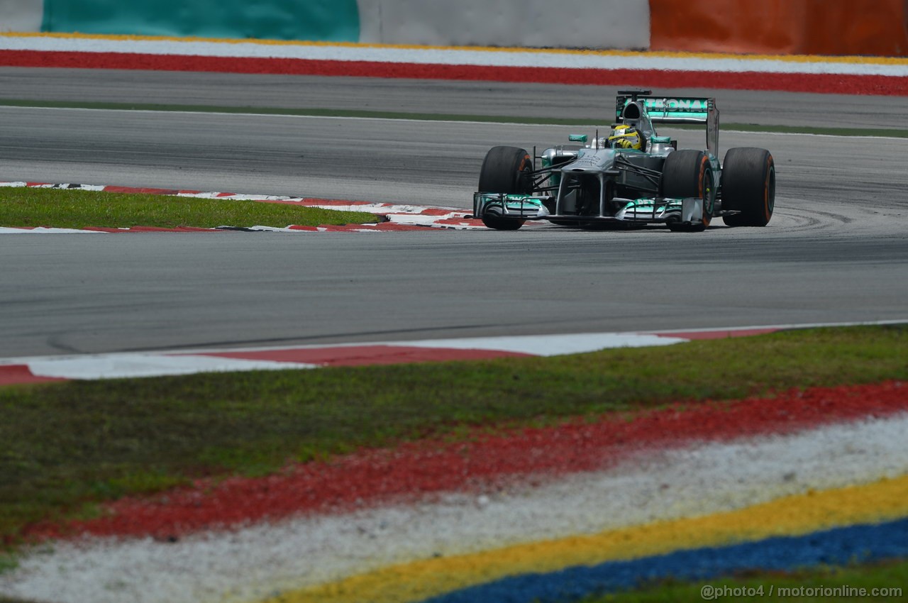 GP MALESIA, 23.03.2013, Free practice 3, Nico Rosberg (GER) Mercedes AMG F1 W04