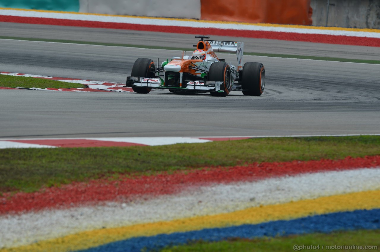 GP MALESIA, 23.03.2013, Free practice 3,  Paul di Resta (GBR) Sahara Force India F1 Team VJM06