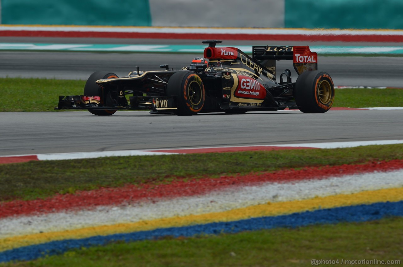 GP MALESIA, 23.03.2013, Free practice 3, Kimi Raikkonen (FIN) Lotus F1 Team E21 