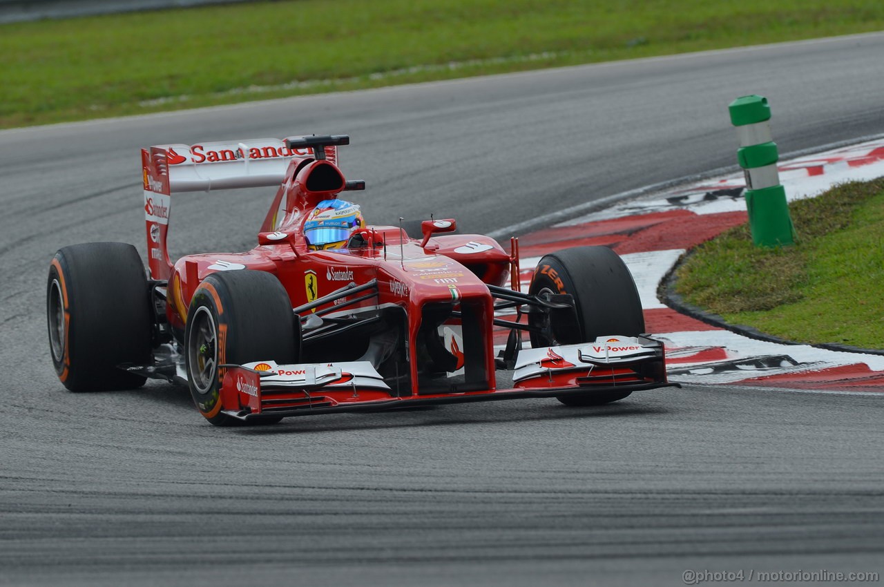 GP MALESIA, 23.03.2013, Free practice 3, Fernando Alonso (ESP) Ferrari F138 