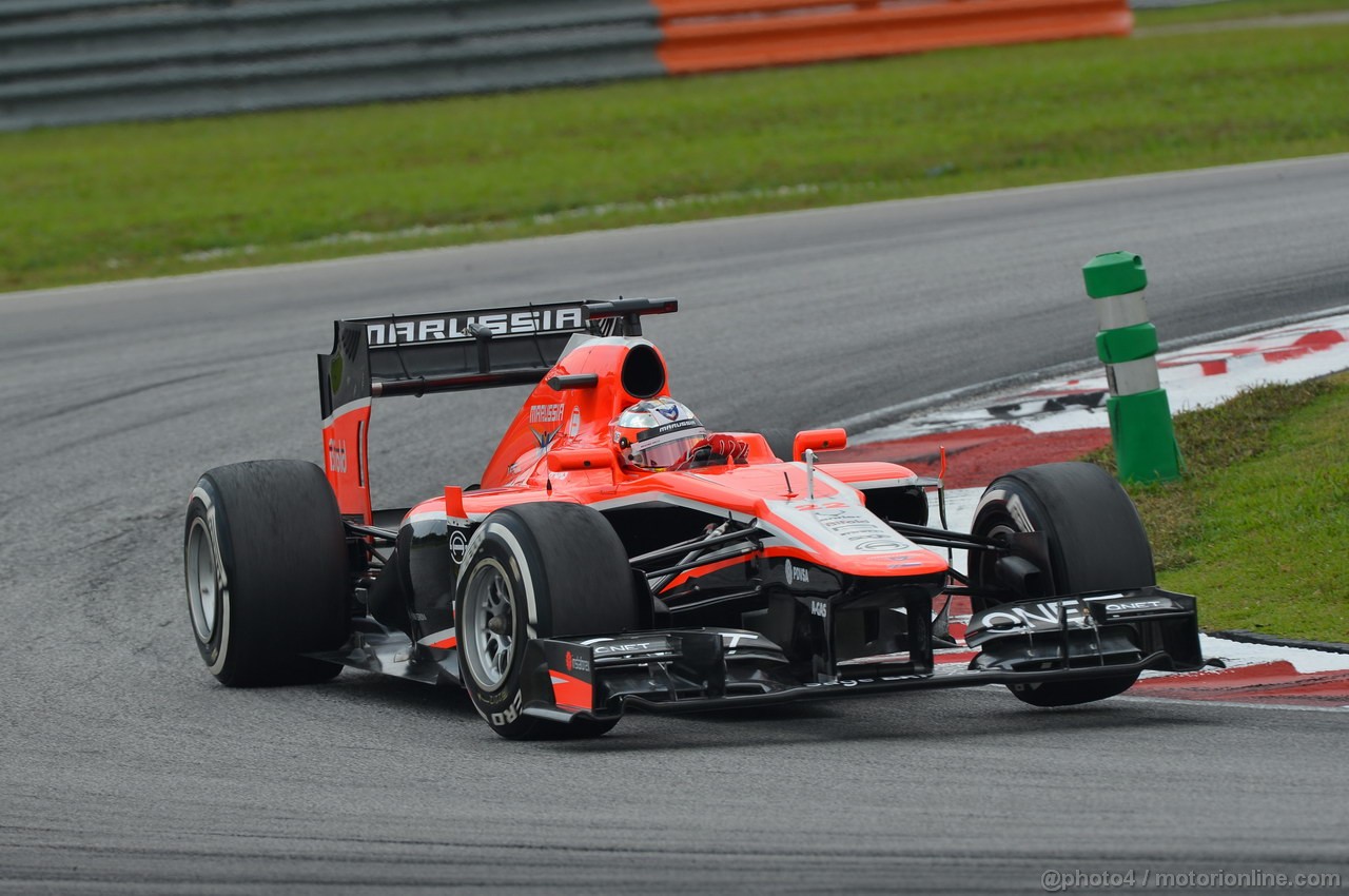 GP MALESIA, 23.03.2013, Free practice 3, Jules Bianchi (FRA) Marussia F1 Team MR02 