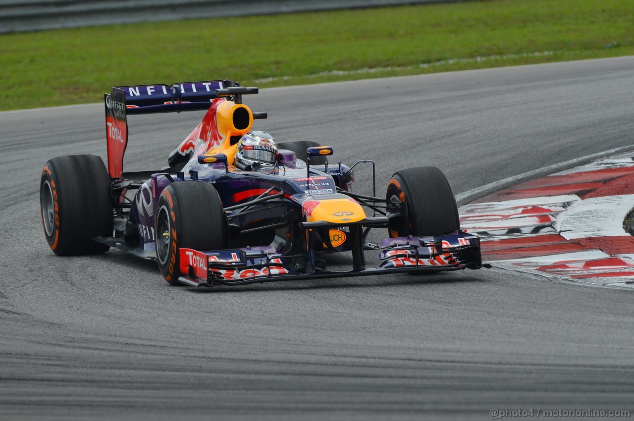 GP MALESIA, 23.03.2013, Free practice 3, Sebastian Vettel (GER) Red Bull Racing RB9