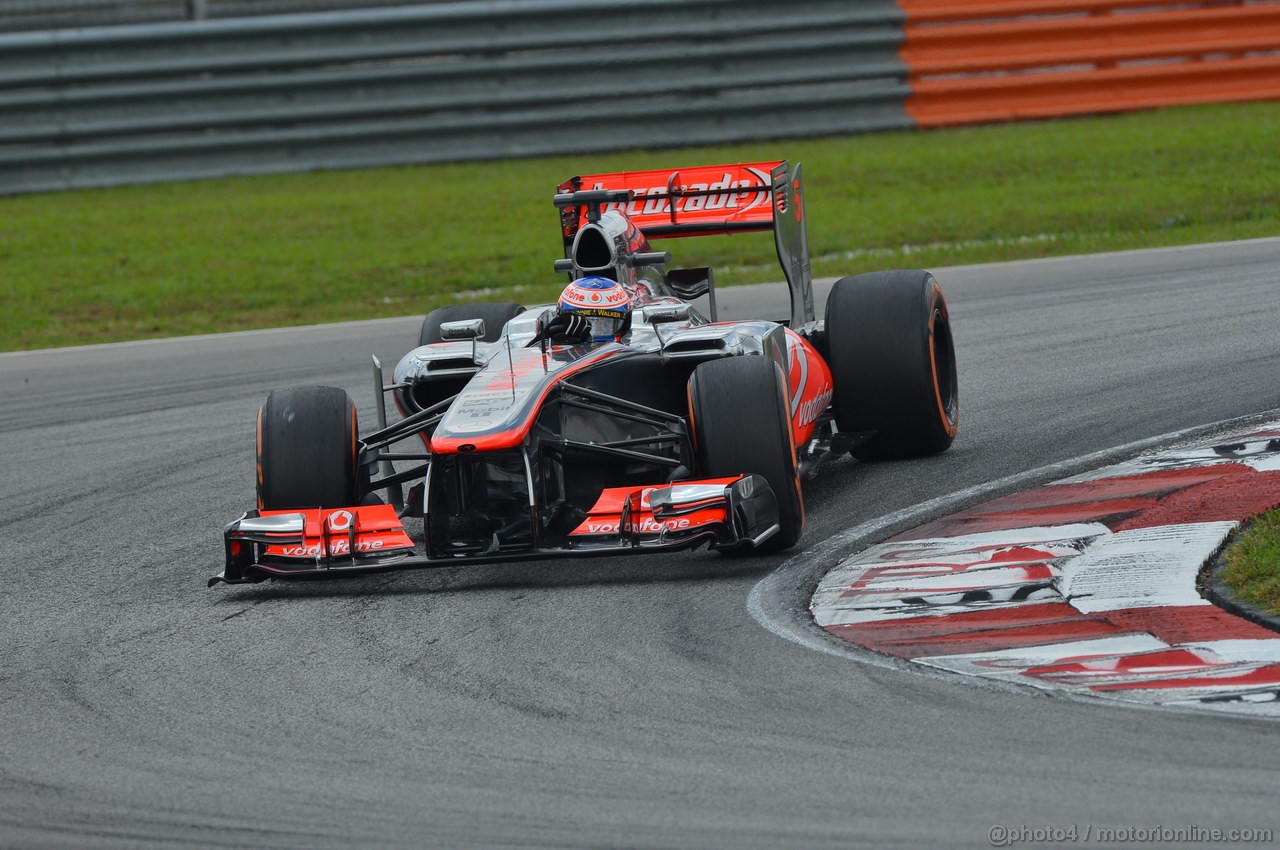 GP MALESIA, 23.03.2013, Free practice 3, Jenson Button (GBR) McLaren Mercedes MP4-28 