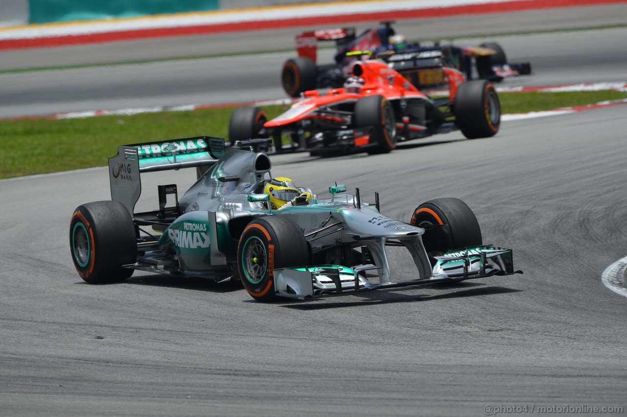 GP MALESIA, 23.03.2013, Free practice 3, Nico Rosberg (GER) Mercedes AMG F1 W04 